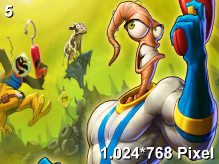 Earthworm Jim Wallpaper 1.024x768px